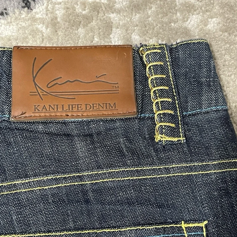 Vintage Karl Kani Jeans Men 36x31 Blue Life Denim Wide Leg Baggy Hip Hop Y2K‎